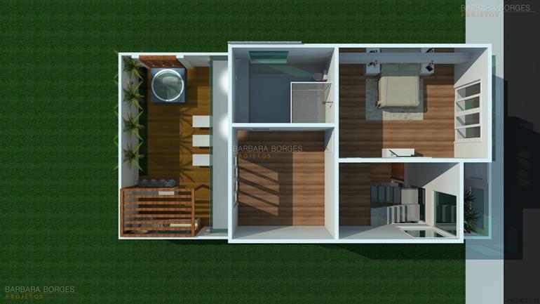 Plantas Casas 3 Quartos