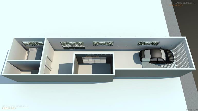 Planta Casa 3 Vagas Garagem