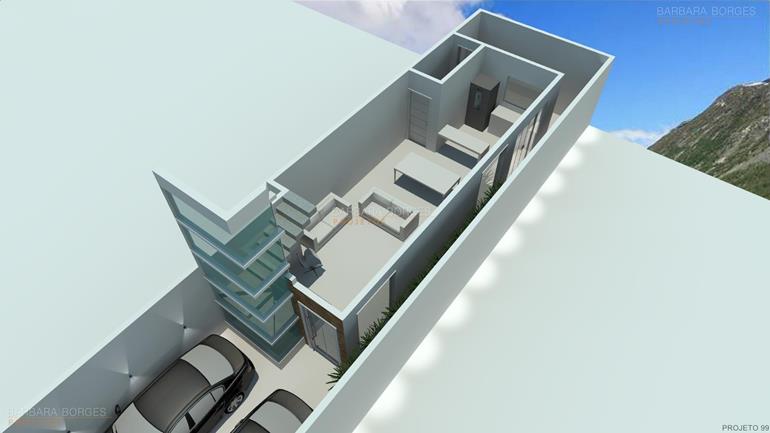 Planta Casa Moderna Area Gourmet