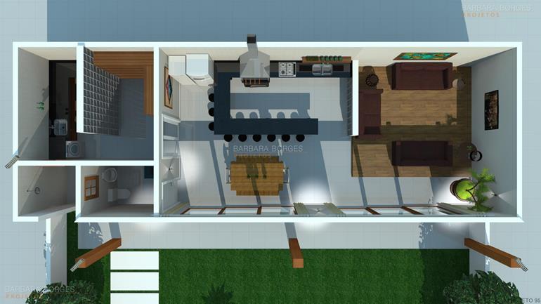 Planta Sobrado Geminado Pequeno