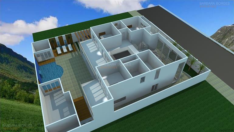 banheiros pastilhas plantas terreno 10x20