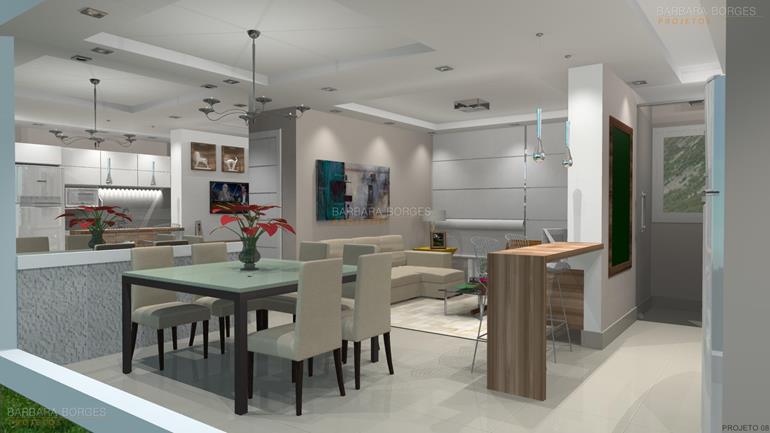 buffet sala jantar salas estar pequenas